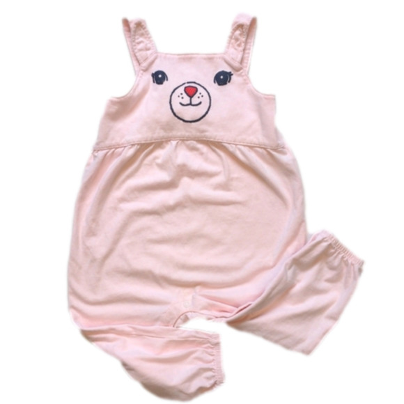 Joe Fresh Toddler Girl Pink Bunny Rabbit Romper * 18-24M - Picture 1 of 6